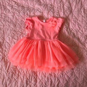 Bright Orange Tutu Dress